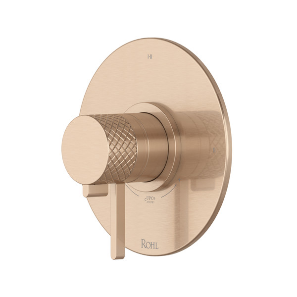 DISCONTINUÉ Garniture pour valve pression équilibrée et thermostatique de 1/2 po à 3 fonctions Tenerife™ - Or vintage | Numéro de modèle: TTE23W1LMVG