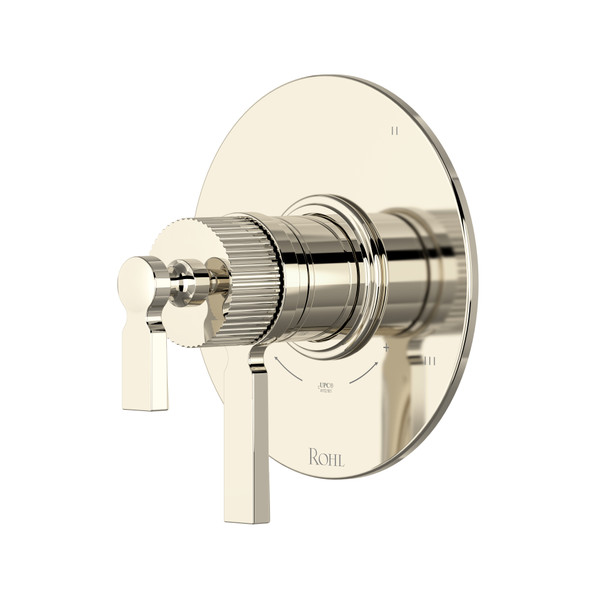 Apadana™ 1/2" Therm & Pressure Balance Trim With 3 Functions - Polished Nickel | Model Number: TAD47W1LMPN