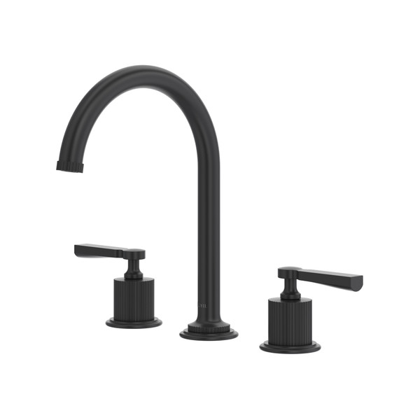 Apadana™ Widespread Lavatory Faucet With C-Spout - Matte Black | Model Number: AD08D3LMMB