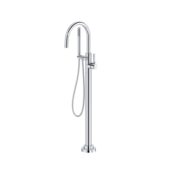 San Giovanni™ Floor Mount Tub Filler - Polished Chrome | Model Number: TSG06HF1LMAPC