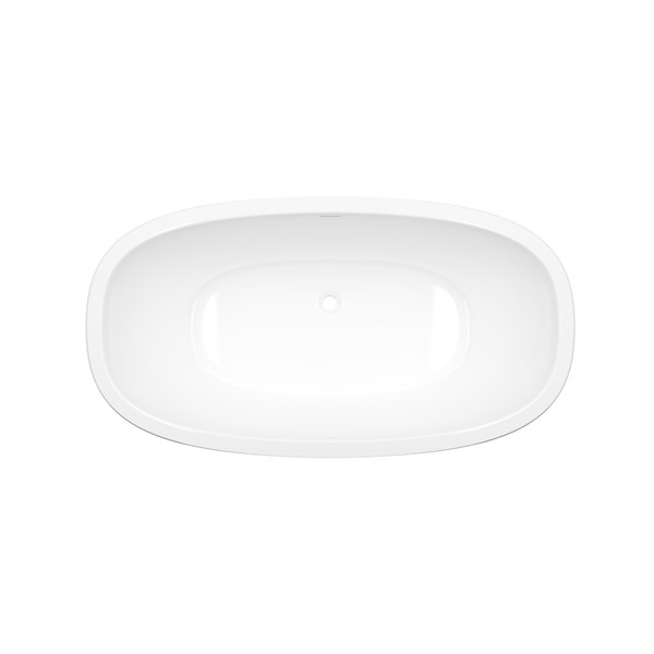 Baignoire 60 po x 32 po encastrée ou à installation sous comptoir Barcelona - Blanc régulier (lustré) | Numéro de modèle: BA6-N-SW-IO
