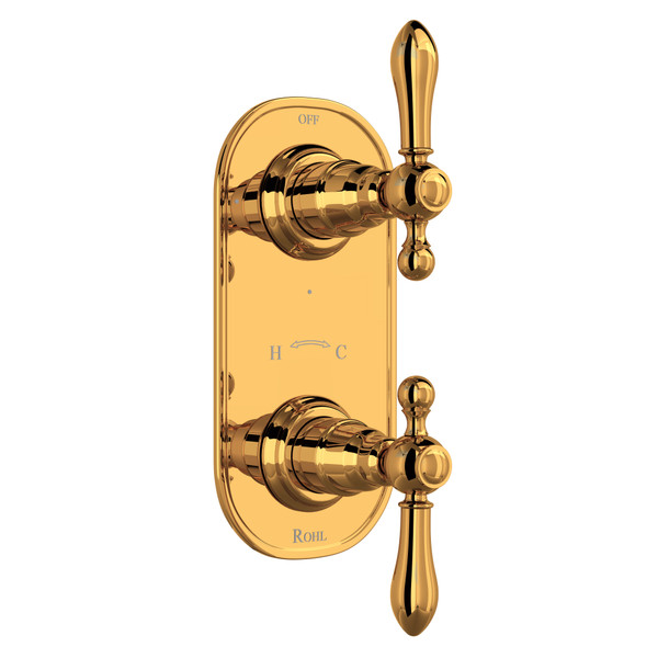 DISCONTINUED Arcana™ 1/2" Thermostatic Trim With Diverter - Italian Brass | Model Number: AC390LM-IB/TO
