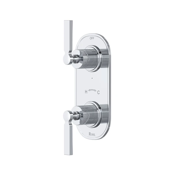 Apadana™ 1/2" Thermostatic Trim With Diverter - Polished Chrome | Model Number: TAD12W2LMAPC