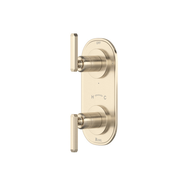 Apothecary™ 1/2" Thermostatic Trim With Diverter - Satin Nickel | Model Number: TAP12W2LMSTN