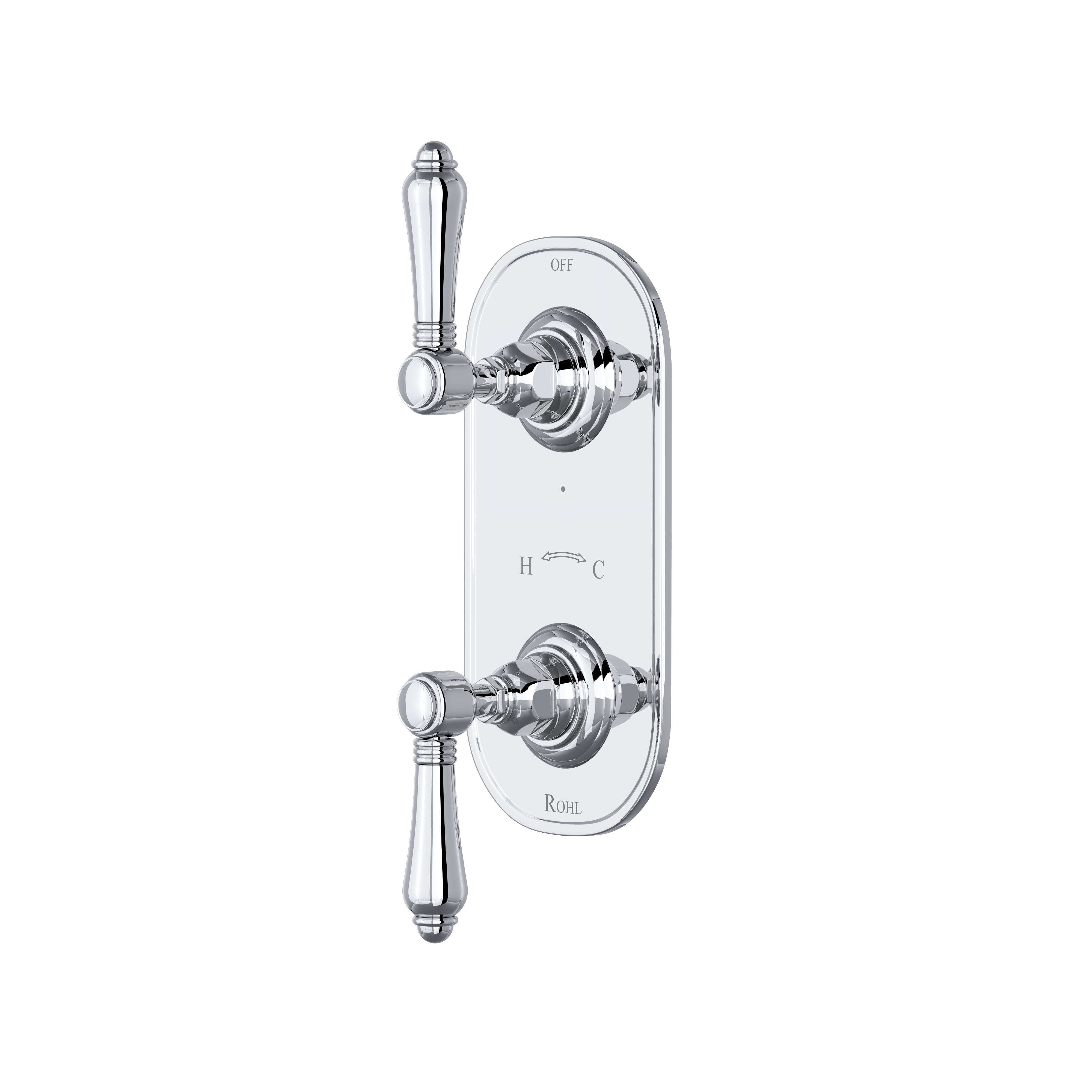 1/2" Thermostatic Trim With Diverter - Polished Chrome | Model Number: A4964LMAPC