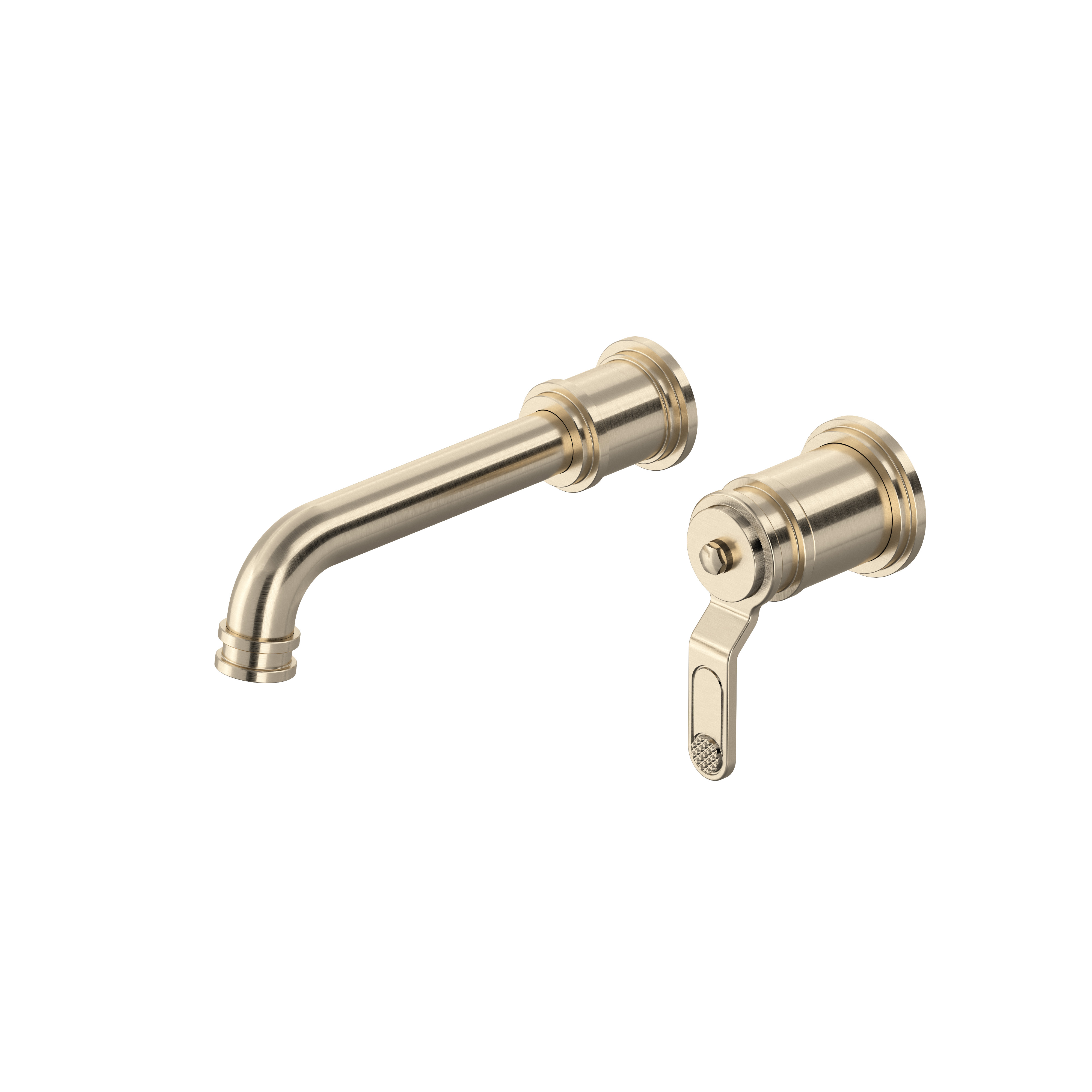 Garniture de robinet de lavabo mural Armstrong - Nickel satiné | Numéro de modèle: U.TAR360HTSTN