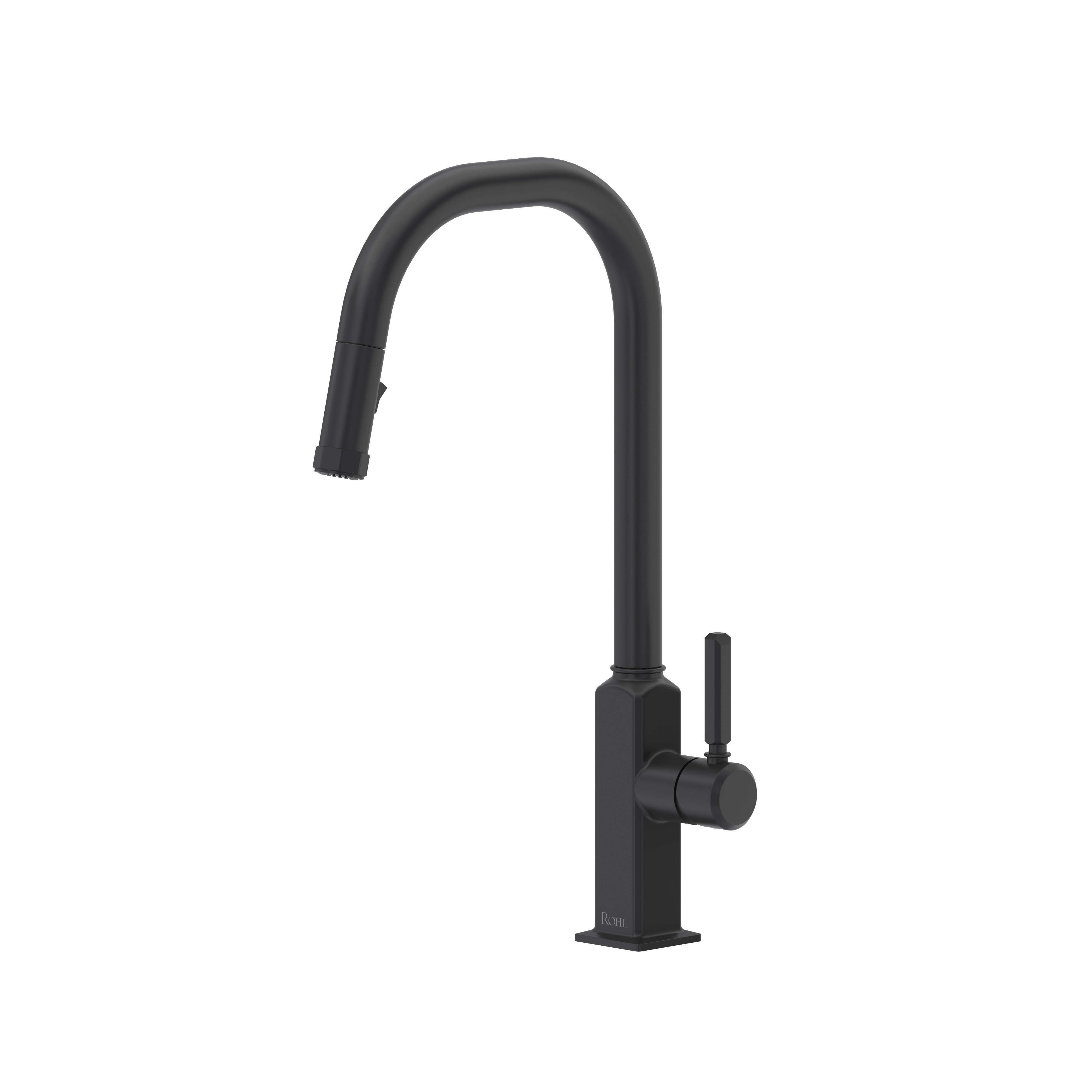 Apothecary™ Pull-Down Kitchen Faucet With U-Spout - Matte Black | Model Number: AP56D1LMMB