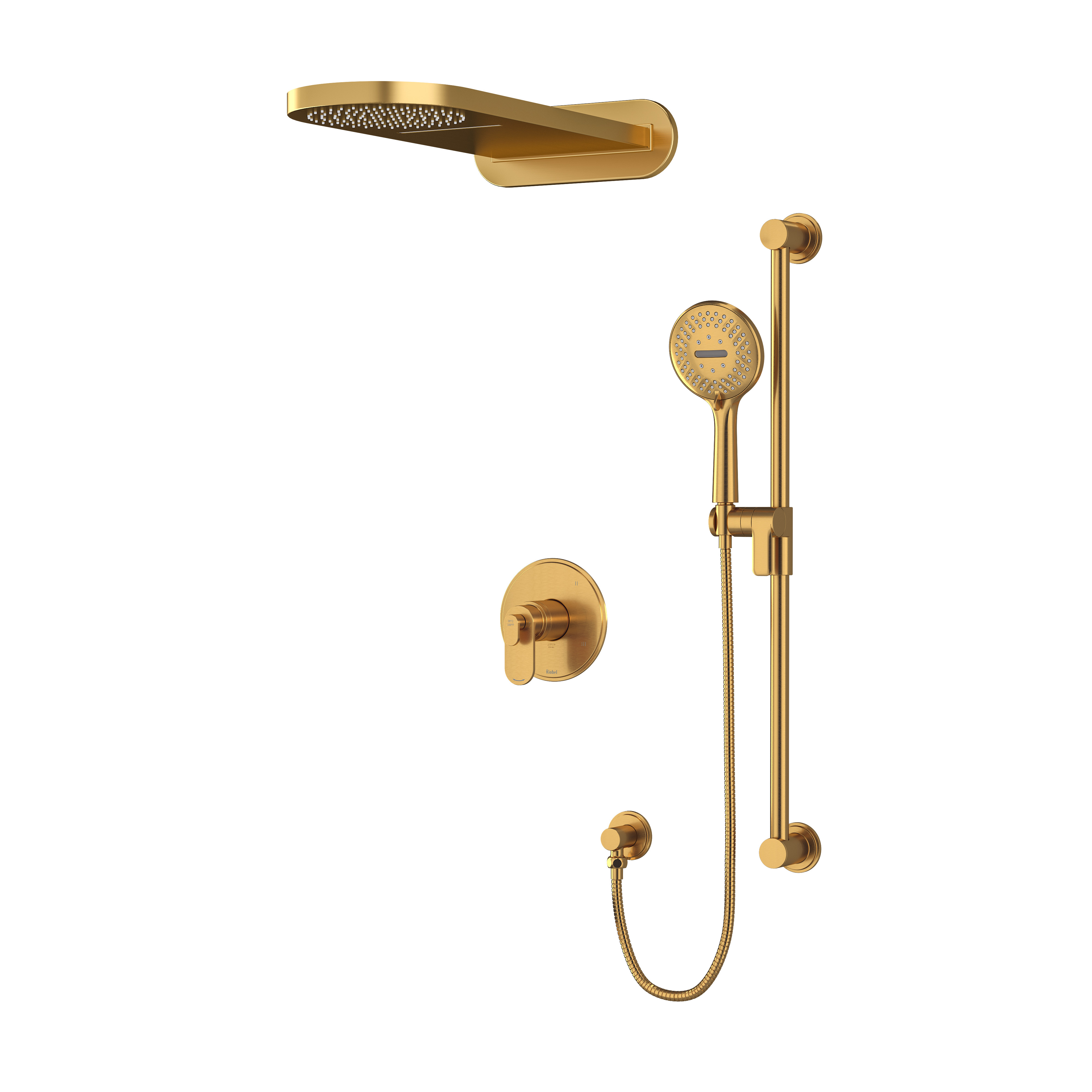 Ensemble de douche 2745 - Or brossé | Numéro de modèle: KIT2745AABG