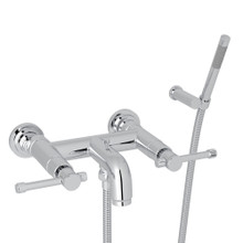 Campo Wall Mount Exposed Tub Filler with Handshower