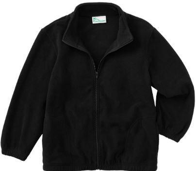 AHCS Black Fleece Jacket with Logo