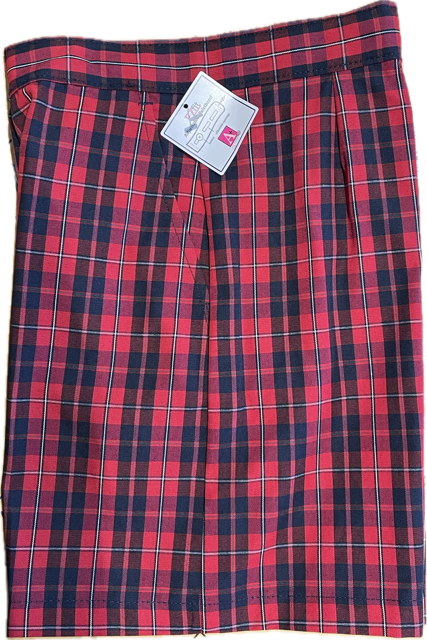IWA - Girl's Flat Front Plaid Shorts