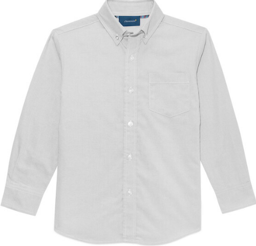 John PauI II Academy - White Long Sleeve Oxford with Logo
