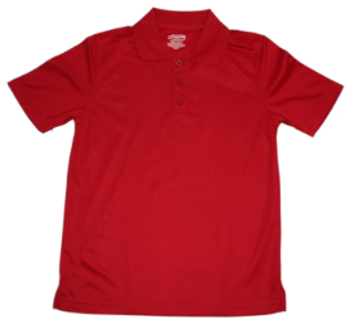 St. Elizabeth - Red SS Moisture Wicking Polo (PK3-4th)