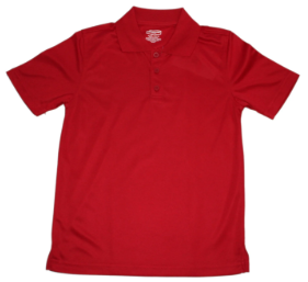 AHCS - Red SS Moisture Wicking Polo with Logo