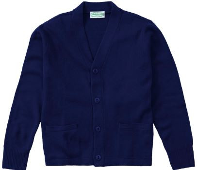 OLPH - Navy Cardigan with Logo