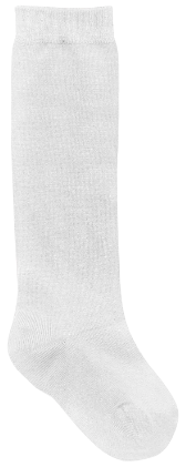 White - 3 Pack Girls/Juniors Opaque Knee Hi Socks