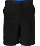 Black - Flat Front Shorts
