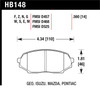 Hawk 89-93 Miata Blue 9012 Race Front Brake Pads D525 - HB148E.560 Photo - Primary