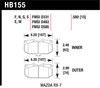Hawk 93-95 Mazda RX-7 HPS Street Front Brake Pads - HB155F.580 Photo - Primary