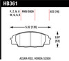 Hawk Honda S2000/Civic Type R/Acura RSX Front Race Pads Blue 9012 - HB361E.622 Photo - Primary