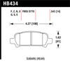 Hawk 02-03 WRX / 05-08 LGT D770 HP+ Street Rear Brake Pads - HB434N.543 Photo - Primary