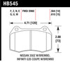 Hawk 03-07 G35/350z w/ Brembo HP+ Street Front Brake Pads - HB545N.564 Photo - Primary