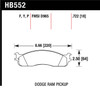 Hawk Super Duty Street Front Brake Pads - HB552P.722 Photo - Primary