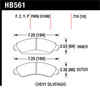 Hawk 07 Chevy Tahoe LTZ Front LTS Brake Pads - HB561Y.710 Photo - Primary