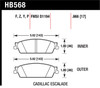 Hawk 07 Chevy Tahoe LTZ LTS Rear Brake Pads - HB568Y.666 Photo - Primary