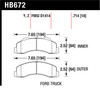 Hawk 10-11 Ford Expedition/F-150 SVT Raptor / 10-11 F-150 LTS Front Street Brake Pad - HB672Y.714 Photo - Primary