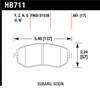 Hawk 13 Subaru BRZ / 13 Scion FR-S HPS Front Street Brake Pads - HB711F.661 Photo - Primary