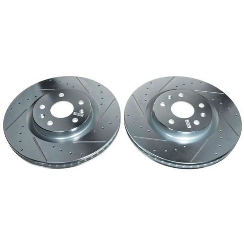 Power Stop 20-21 Chevrolet Corvette Front Evolution Drilled & Slotted Rotor - Pair - AR82202XPR Photo - Primary