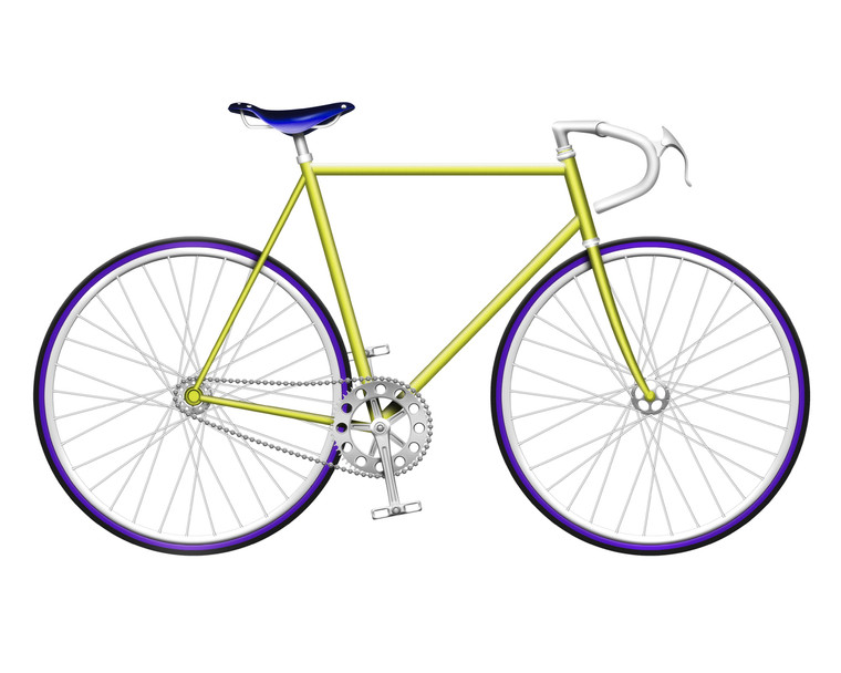 Yellow Single Speed Bike