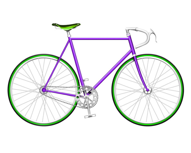 Purple Single Speed Bike