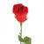 Red Rose Balloon Flower Design Closer-Up 