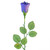 Purple Rose Balloon Flower Design With Stem