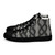 Men’s high top canvas shoes in Black and Grey Design