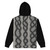 Unisex zip hoodie in Black and Grey Design