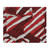 Throw Blanket - Red/Back/White Lines Design