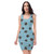 Bodycon dress - Blue/Black Floral