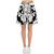 Skater Skirt - Black/White Royal Design