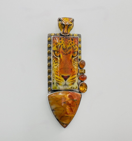 Leopard Faced Pin/Pendant