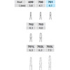 Fresa dental - Fisura en cruz con cono cónico 701 - 16mm FG (longitud felina) - Paquete de 5 Fresa dental - Fisura en cruz con cono cónico 701 - 16mm FG (longitud felina) - Paquete de 5