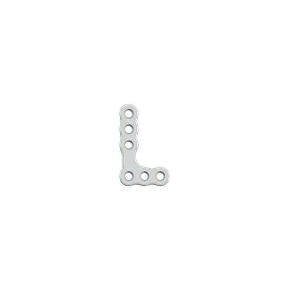 Placa en L reabsorbible, 6 orificios, 1 mm Placa en L reabsorbible, 6 orificios, 1 mm