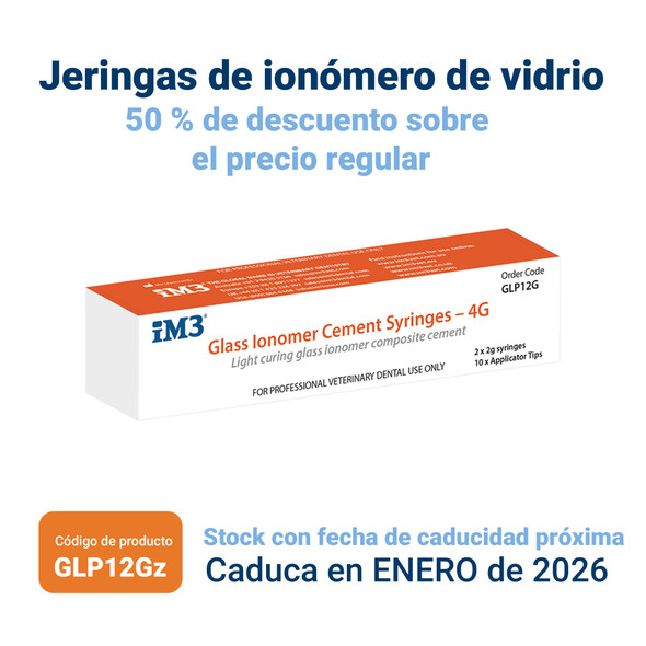 Jeringas de ionómero de vidrio iM3 - Fecha de caducidad próxima Jeringas de ionómero de vidrio iM3 - Fecha de caducidad próxima