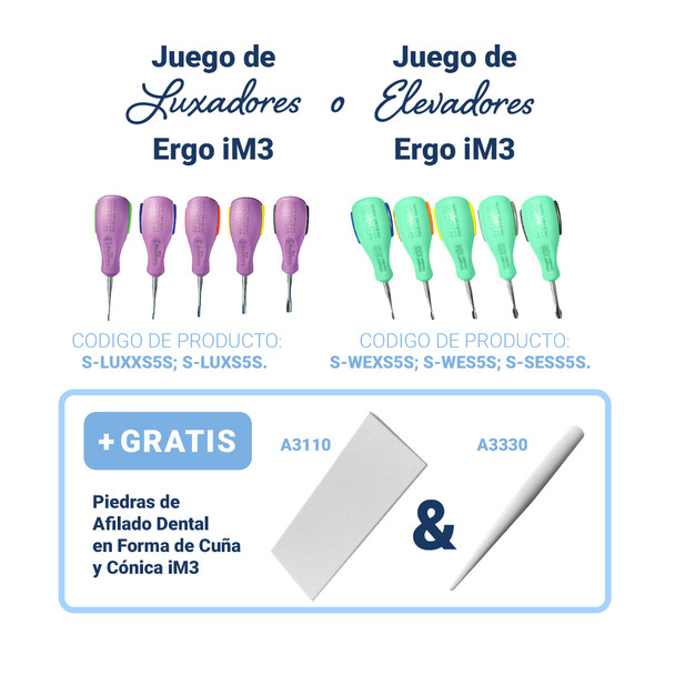 Juego de 5 piezas de luxadores Ergo iM3