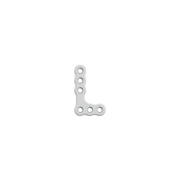 Placa en L reabsorbible, 6 orificios, 1 mm Placa en L reabsorbible, 6 orificios, 1 mm