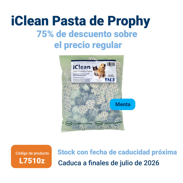 iClean Pasta profiláctica - Media 100 x 2 g - Menta - Fecha de caducidad próxima
