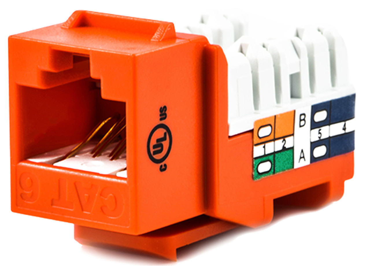 44-678C6-XX Cat6 Keystone Punch Down Jack Weltron