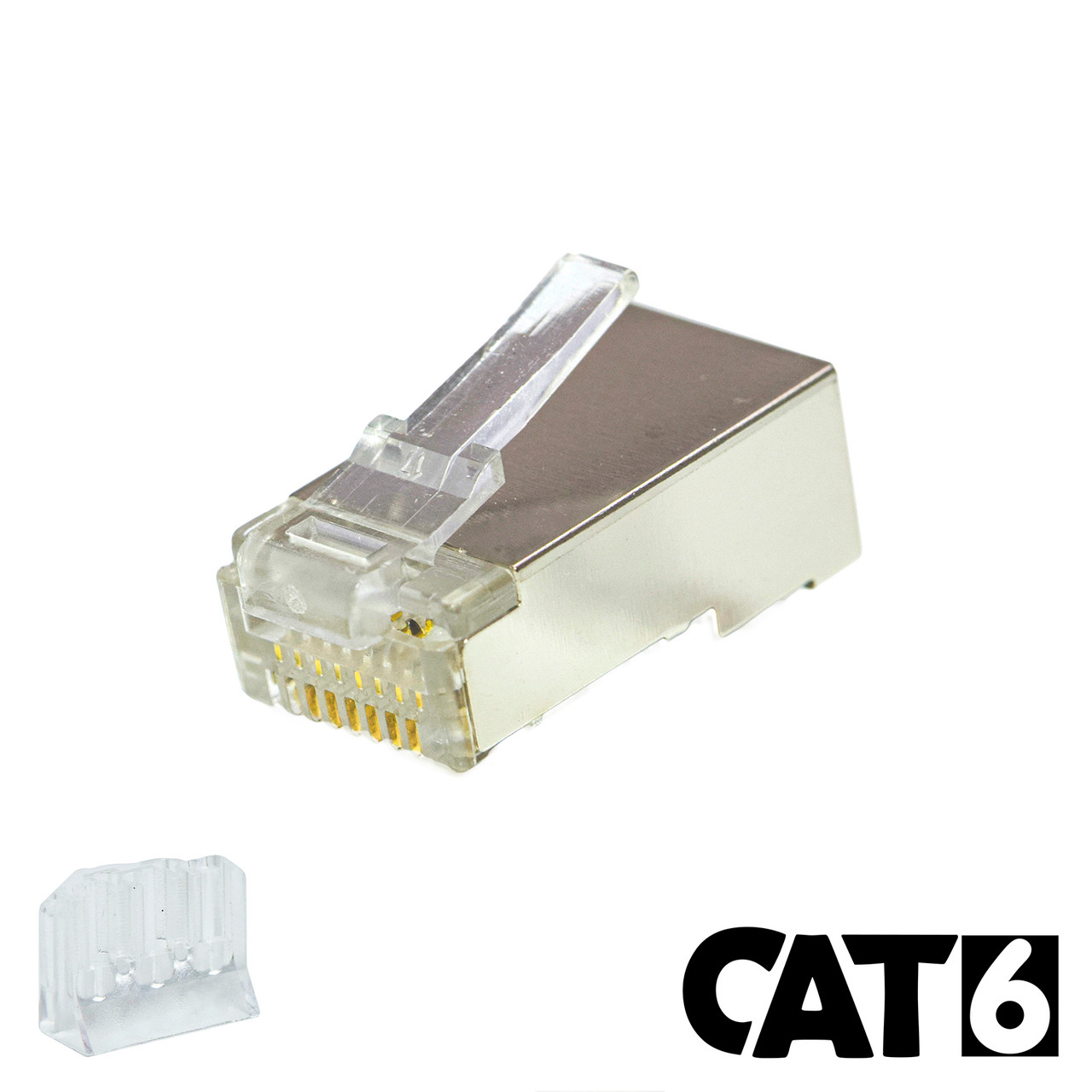 44-751-8LB6NSH , RJ-45, 8P8C Modular Plug for Cat6 Rated Shielded